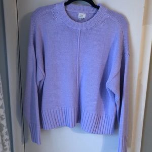 Lavender crop sweater